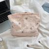 Large Capacity Cute Cartoon Flowers Makeup Bag for Women Travel Cosmetic Organizer Storage Pouch