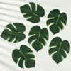 1pc Artificial Palm Leaves - Turtle Leaf for autumn and winter, Thanksgiving Theme Party, Wedding & Birthday Table Decorations