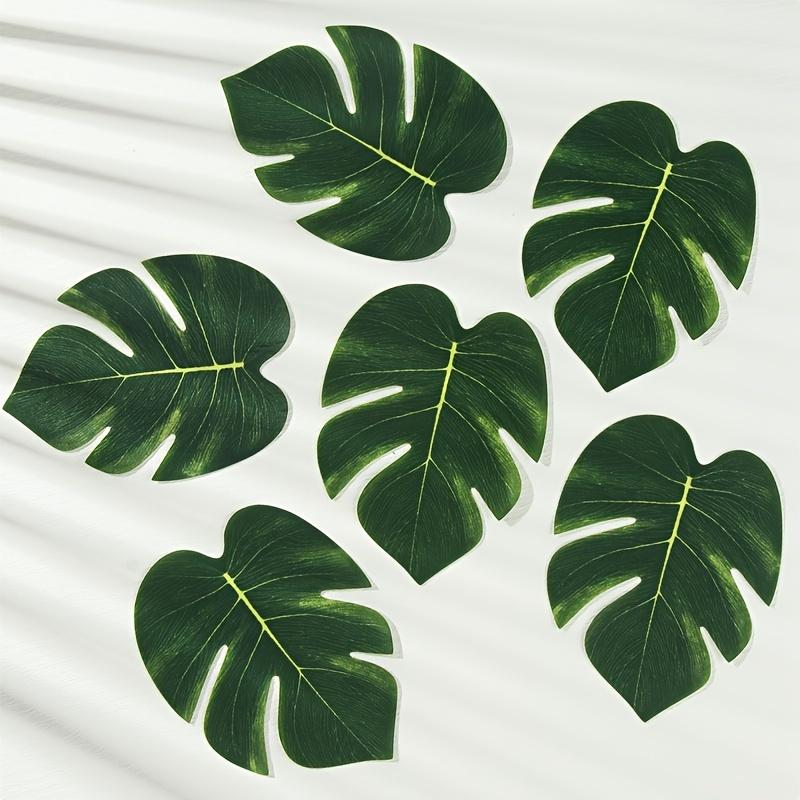 1pc Artificial Palm Leaves - Turtle Leaf for autumn and winter, Thanksgiving Theme Party, Wedding & Birthday Table Decorations