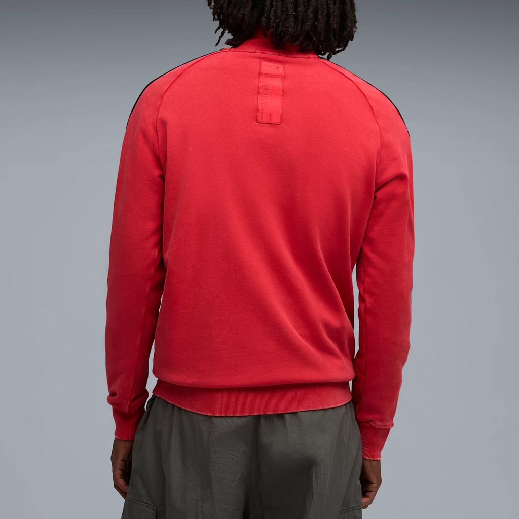 Puma X Scuderia Ferrari Collaboration T7 Vintage White Collar Zip Jacket Men Jackets 632754-02