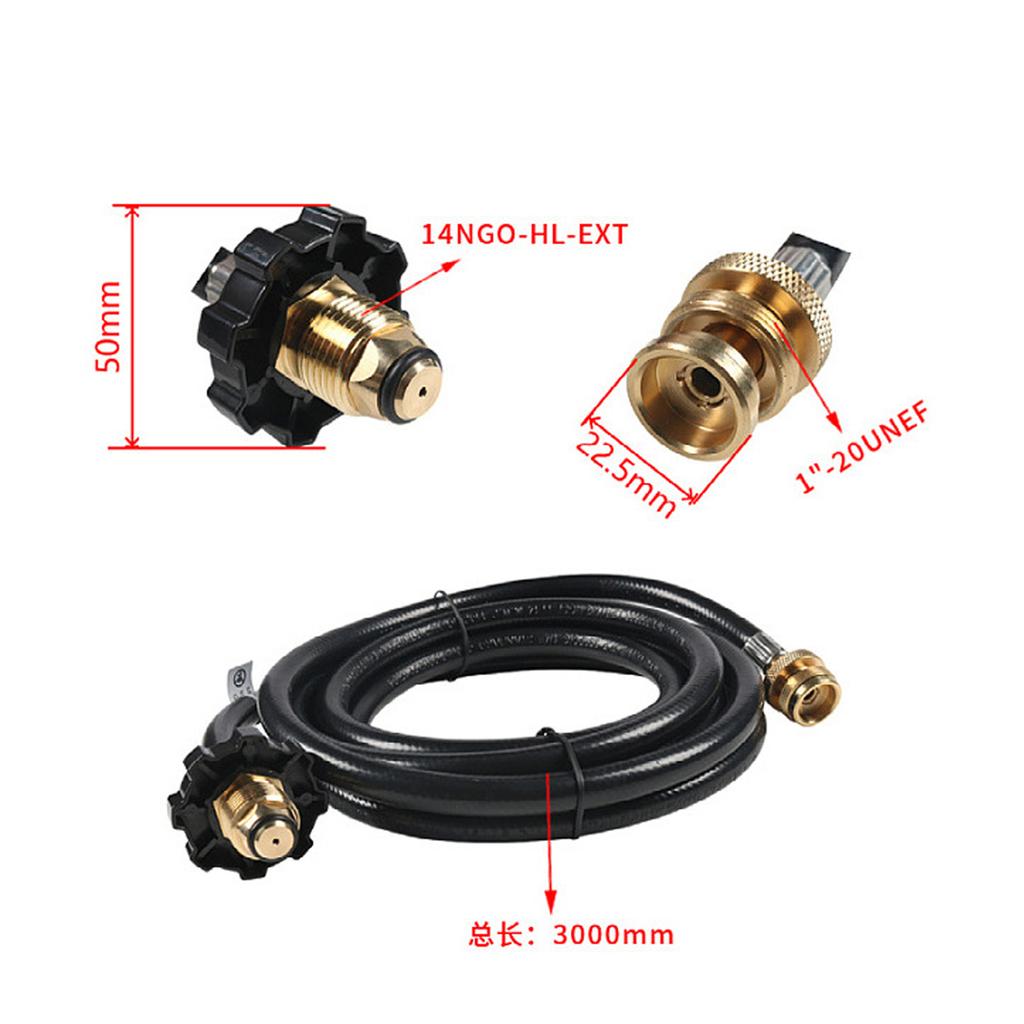 10-foot Propane Adapter Hose, Propane Heater Adapter Hose, Which Connects The Heater Hose To The Propane Tank.