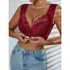 Reggiseno premaman in pizzo tinta unita da donna M-9xl, biancheria intima sexy per l'allattamento