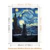 Van Gogh Gwieździsta Noc Kot DIY Cyfrowy Obraz Olejny: Zaawansowana Ręcznie Robiona Sztuka Dekoracyjna
