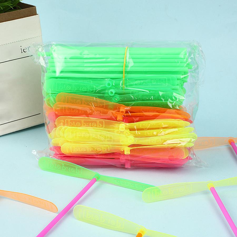 10/20pcs Plastic Bamboo Dragonfly Flying Toys Random Colors Easy To Assemble Portable Birthday Gifts Perfect for Party JXB