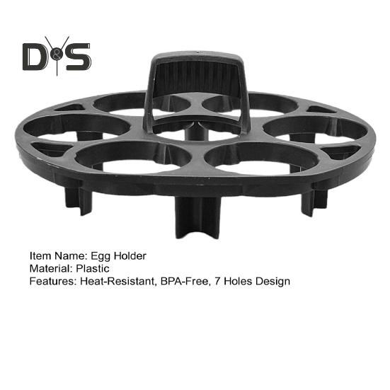 Egg Boiler Steamer Rack Tray Stand for 7 Eggs Heat-Resistant BPA-Free Plastic Prevents Rolling Easy Storage In Fridge Kitchen Utensils