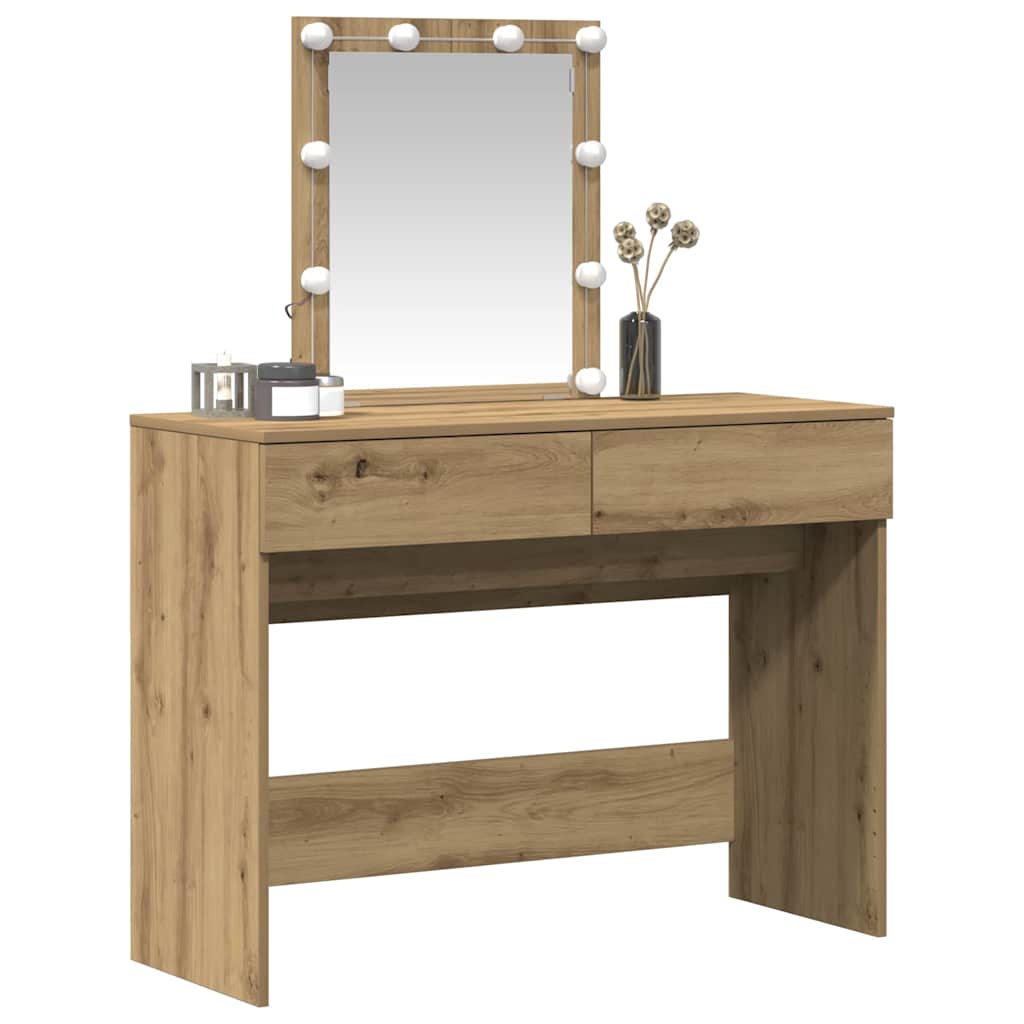 Makeup Table Artisan Oak 100 x 40 x 130 cm Particleboard