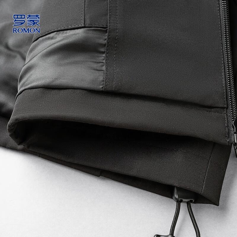ROMON Men's Mid-length Windproof Hooded Workwear Jacket