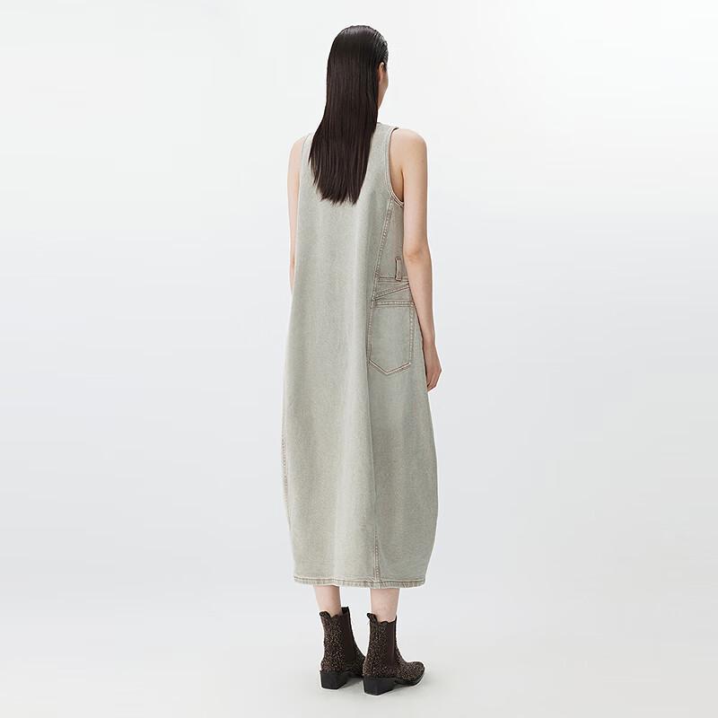 JNBY Women's Cotton-Linen Sleeveless H-line Dress