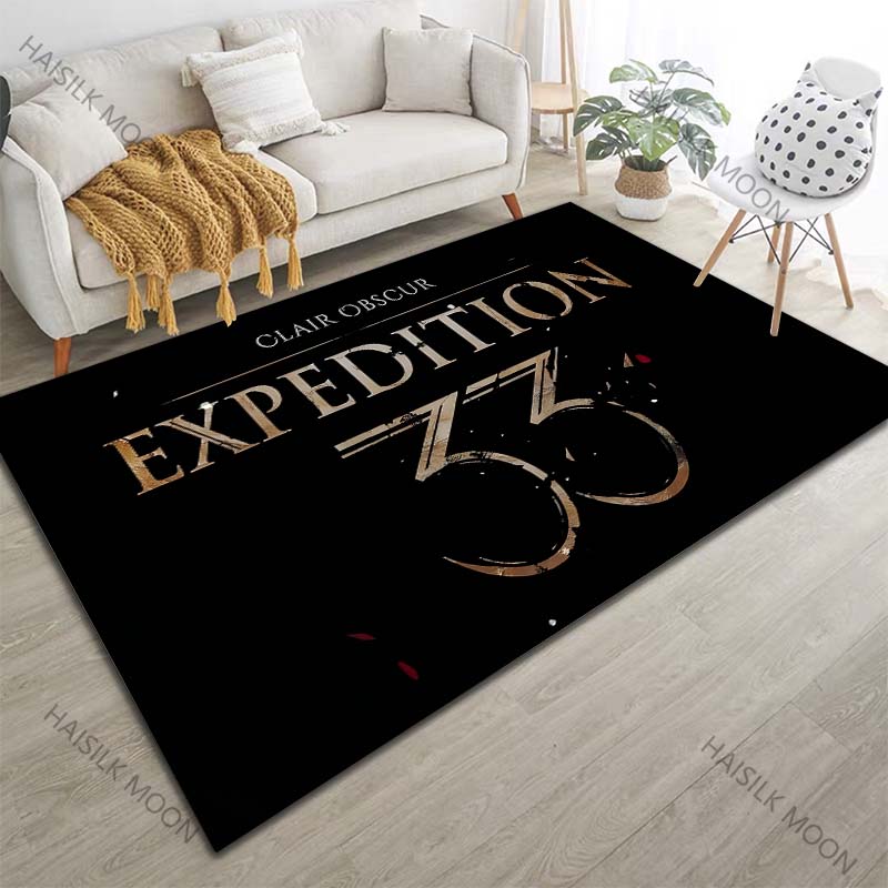 1PC Game E-expedition-33Pattern Carpet for Living Room Bedroom Sofa Home Game Player Room Decor Non-slip Floor Mat Large Size