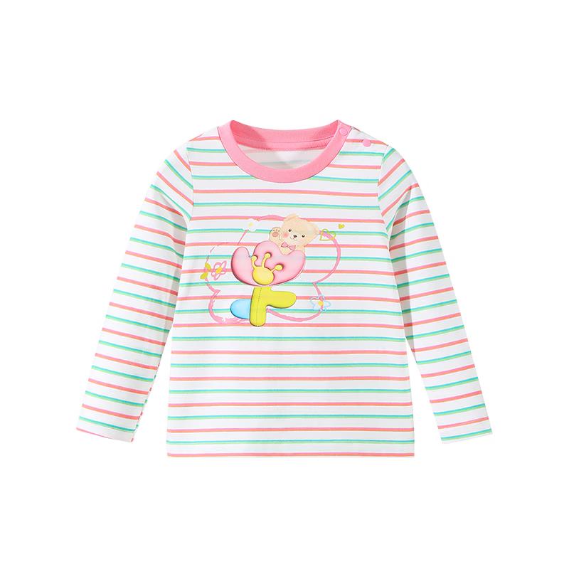 

Classic Teddy Girls Pink Striped Long-Sleeve T-Shirt 120