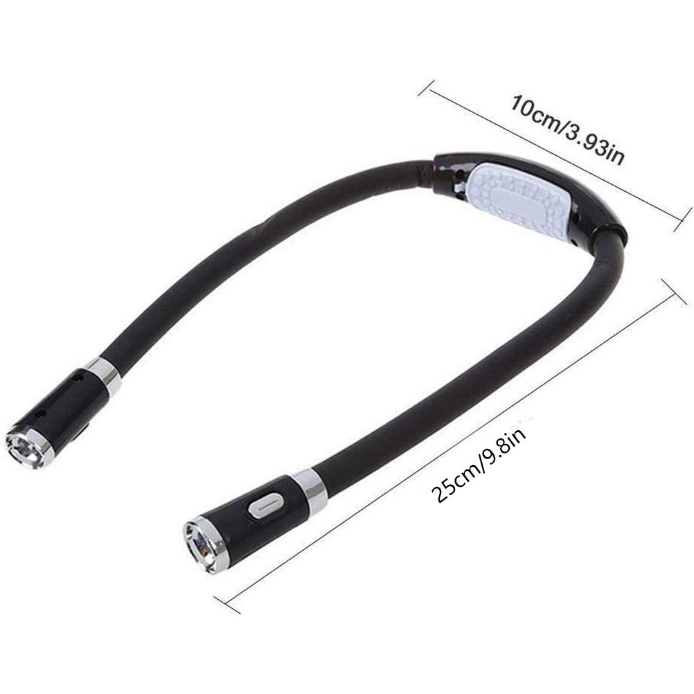 Clearance Item: 1 Portable LED Reading Lamp, Versatile Lighting, Neckband Lamp (plus Black Flexible Hose)
