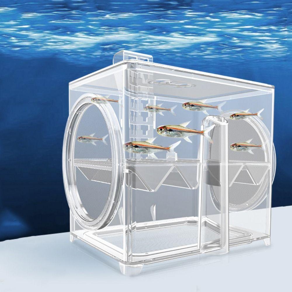 Transparent Fish Isolation Incubator Pneumatic Fish Egg Laying Room Fish Isolation Box  Shrimp