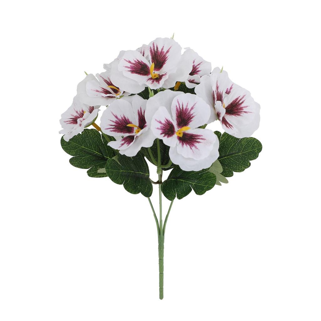 Simulated Flower Tricolor Violet Small Handle Flower Home Hotel Outdoor Wedding Decoration Ornament