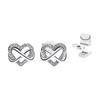 Pandora 925 Sterling Silver Stud Earrings Women's 292667C01
