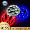 For VW Volkswagen Jetta MK5 Golf New 11cm LED Car Rear Tail Emblem Badge Sticker For VW Polo Golf Jetta Beetle CC Tiguan Touran