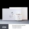 White Porcelain Office Tea Cup with Filter – Mutton Fat Design for Personal Use and Gift