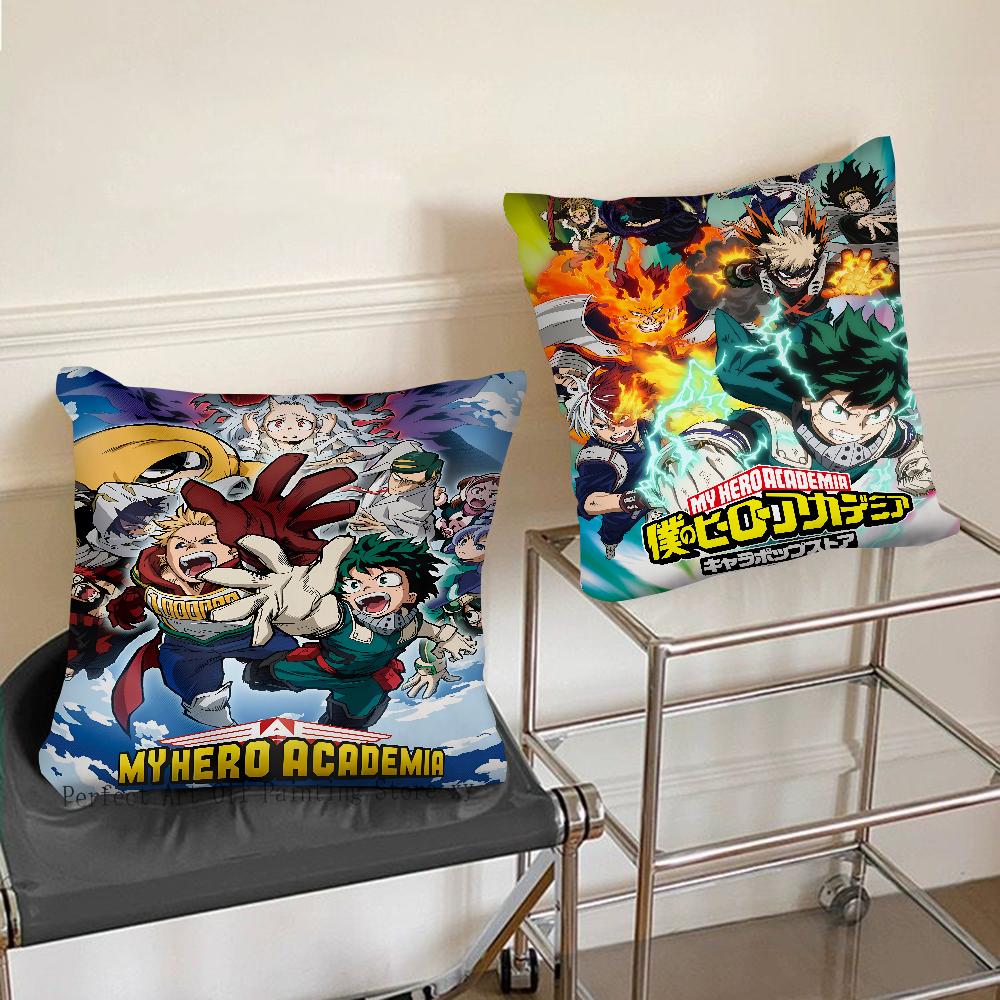 Anime My Hero Academia Pillow Case Square Pillow Bedroom Sofa Leisure Comfort Cushion Car Living Room Home Decoration