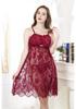 Women's Plus Size Sexy Lace Mesh Nightgown Lingerie
