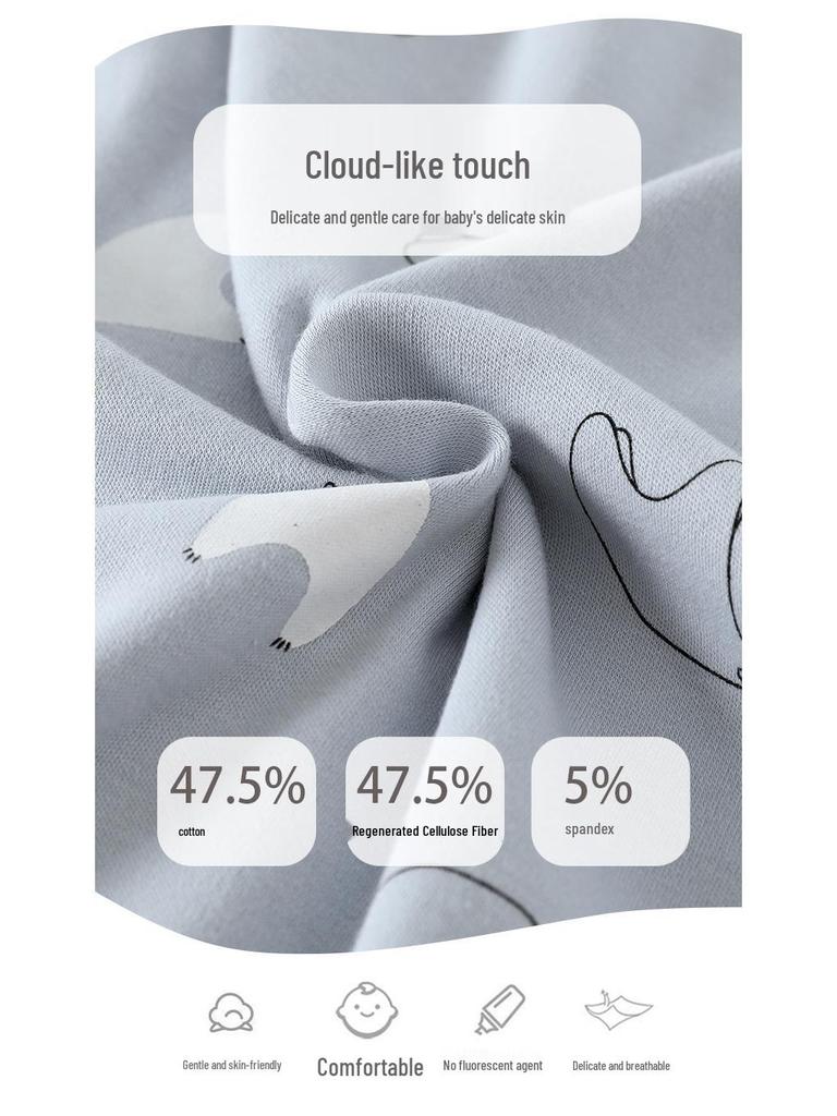 Neugeborenen Modal Baumwolle Baby Body - Frühling/Herbst Homewear & Klimaanzug