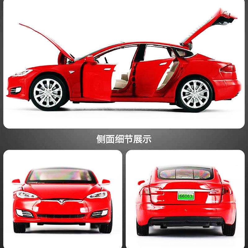 1:32 Model 3 Mid-size Luxury Sedan Alloy Metal Diecast Model Car Simulation Miniature Holiday Present & Home Trendy Ornament Toy