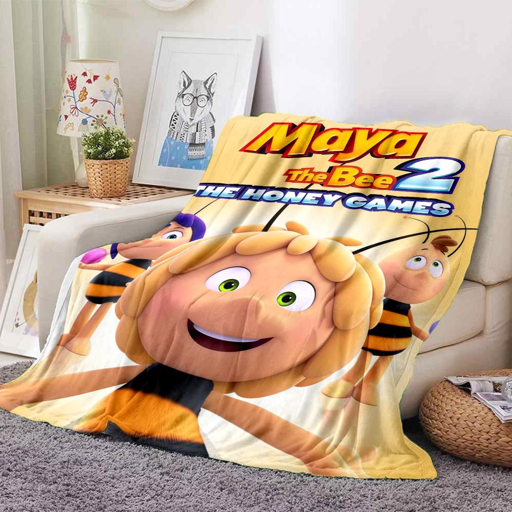 Maya Bee Blanket, High quality Comfortable for All Seasons, Home Decor, Warmth and Comfort