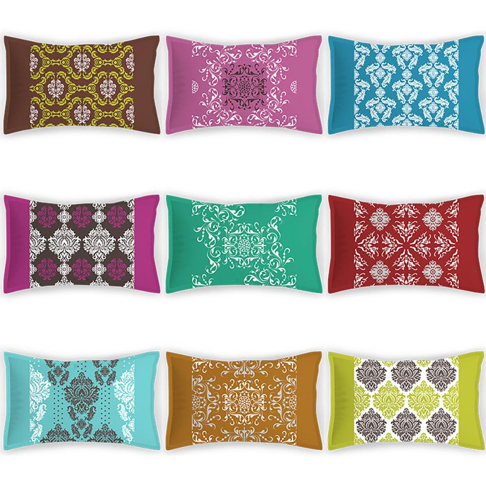 New Style Pillowcases Classic Shading Satin Pillowcases Digital Printed Home Pillowcases