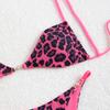 Sexy Leopard Print Micro Bikini Swimsuit Women Sexy Lace Up Triangle Mini Thong Bikini Set New Beach Wear Lady Bathing Suit