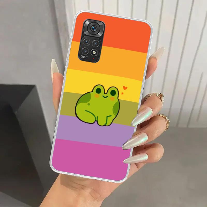 Cottagecore Frog Mushroom Kawaii Phone Case for Xiaomi Redmi Note 15 14 14S 13 12S 12 Pro 11S 11 Plus 11T 11E 10S Soft Funda Pri
