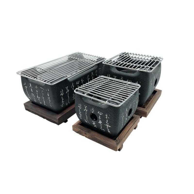 

Японский угольный мангал и мини-чайник Small Square Grill Pan (16.5*14.5 cm)