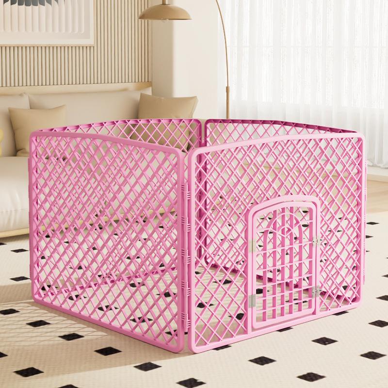 Indoor Plastic Pet Fence for Dogs - Home Ground & Cage