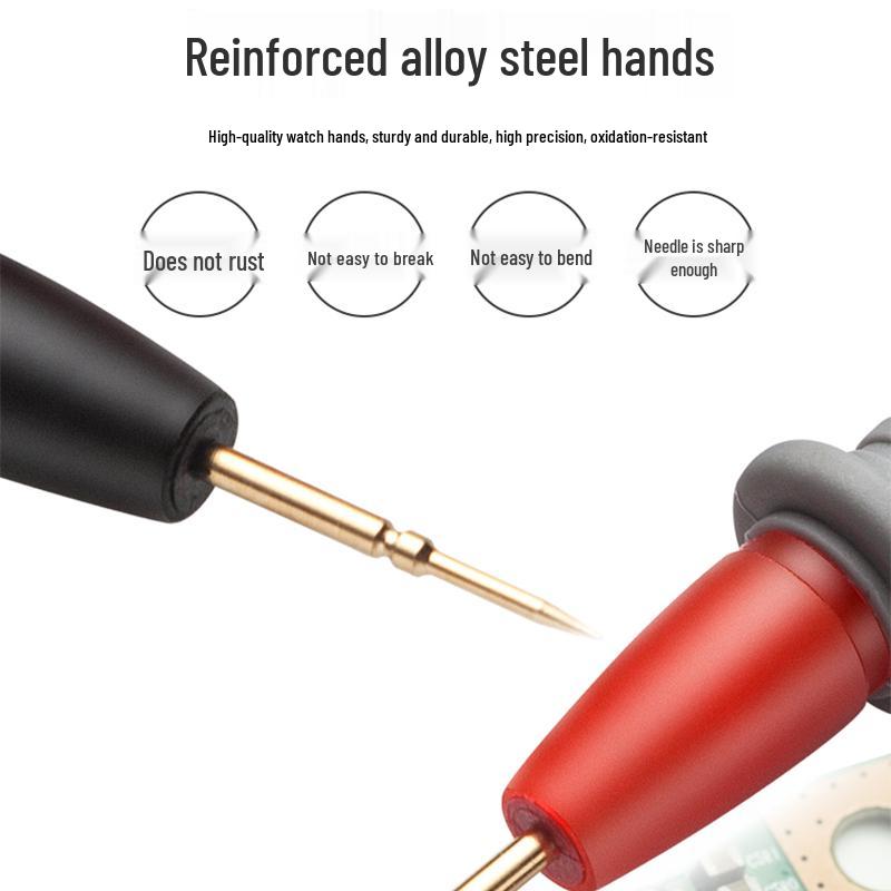 Universal Digital Multimeter Test Leads with Extra Sharp Steel Needle Antifreeze Pointer