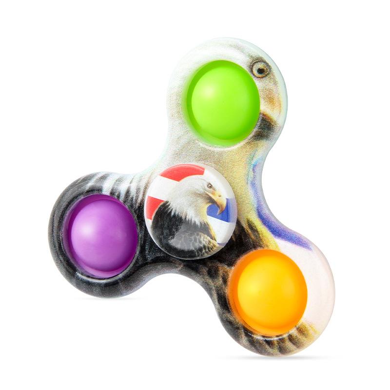 Nou Giroscop de Decompresie Ciudat pentru Degete Imprimare UV Camuflaj Control Șobolani Pionier Bule Muzicale Giroscop de Deget Jucărie Fabrică