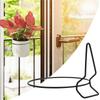 Wall Plant Holder Ring Plant Hanger Heavy Duty Stable 4 Pieces Decorative Bracket for Bedroom Outside Living Room Decor Balcony
