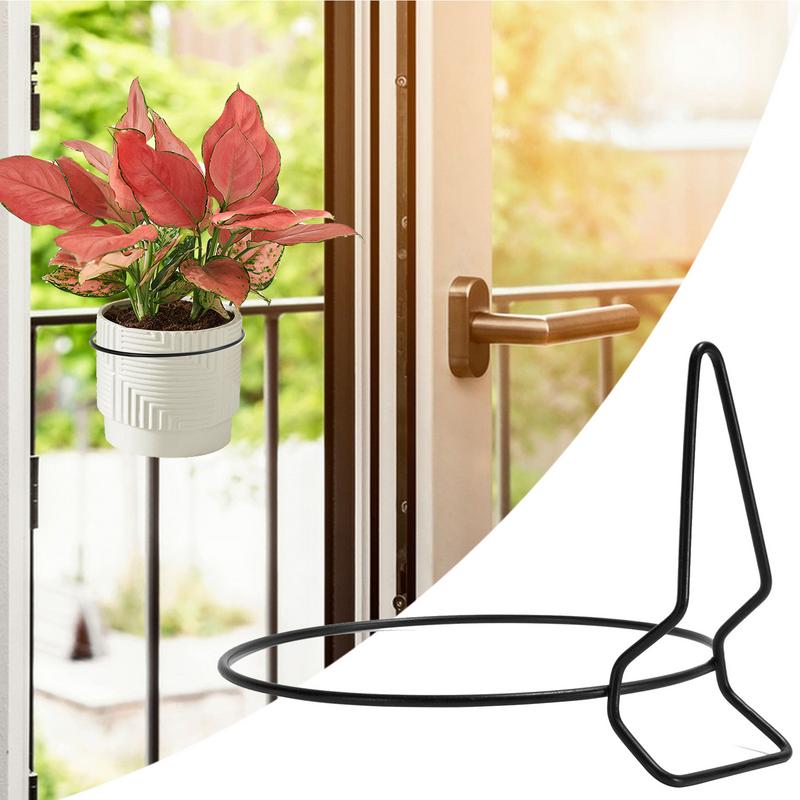 Wall Plant Holder Ring Plant Hanger Heavy Duty Stable 4 Pieces Decorative Bracket for Bedroom Outside Living Room Decor Balcony