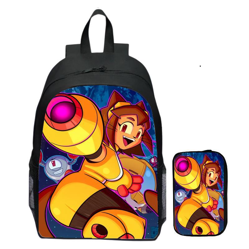 Gameoverse Children's Elementary School Kindergarten Male and Female Students Backpack Pen Bag 2Pcs Set