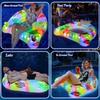 LED Lights Inflatable Floating Swimming Mattress Inflatable Pool Floats Pool Party Lounge Bed Pool Floaties Lounger Floats Raft