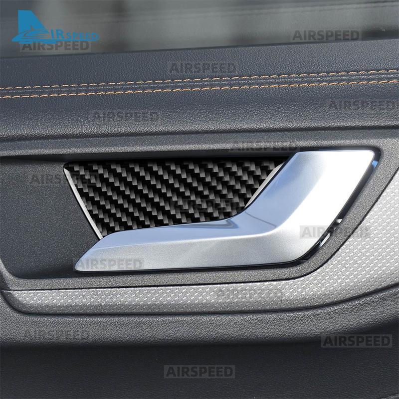Real Soft Carbon Fiber Sticker For Ford Focus MK4/Focus ST 2024 2025 LHD Car Door Inner Bowl Frame