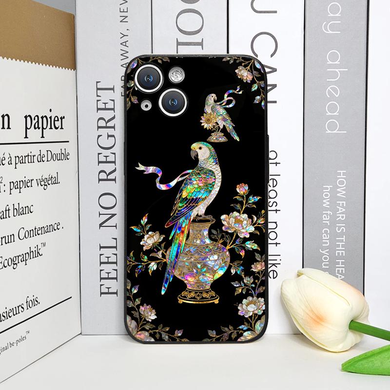 

Chinese-style Dragon Leopard Marble Texture Printed Phone Case for iPhone 17 16 12 11 14 13 15 Pro Max Mini XS 7 Plus Soft Cover iPhone 15 Pro Max
