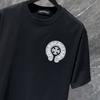 GZ-8926 CHROME HEARTS 2025 Summer New High Quality Cotton Round Neck Loose Large Size Men's and Women's T-shirt Couple T-shirt