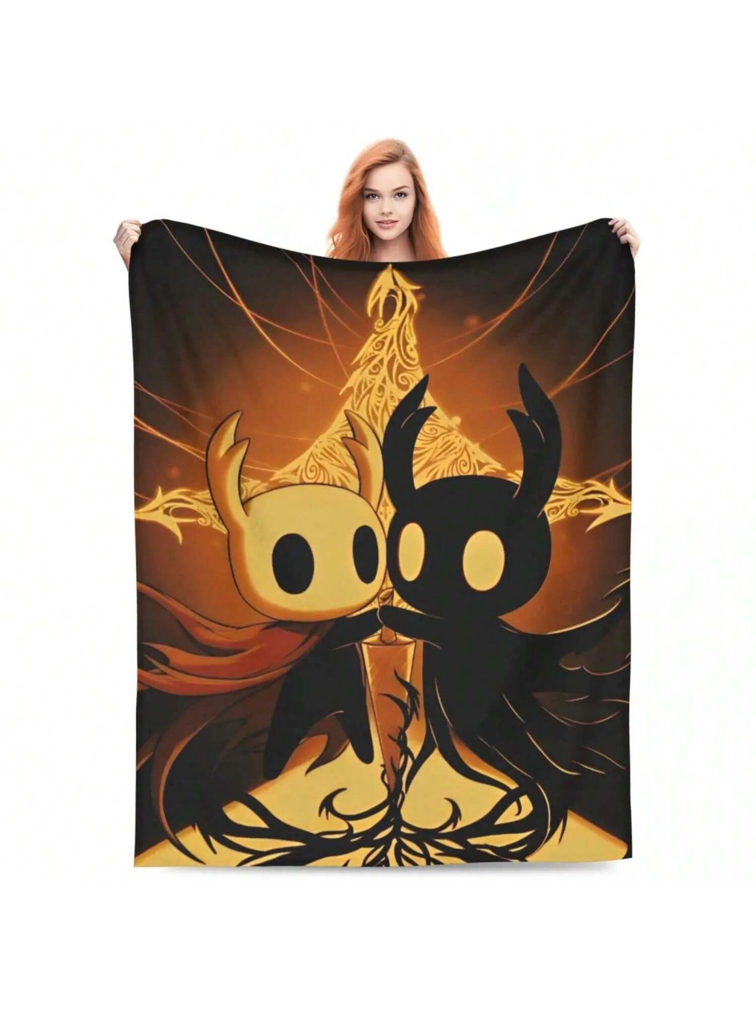 Hollow Knight Blanket Cover Action Adventure Aesthetics  Throw Blanket Summer Air Conditioning Decoration Soft Warm Bedsprea 75X95CM