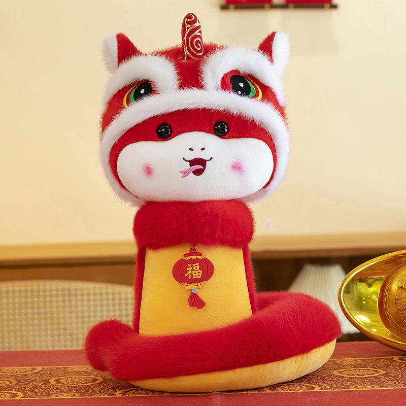 Snake 2025 Mascot Plush Toy Dolls Room Decoration Ornaments Spring Festival Gift