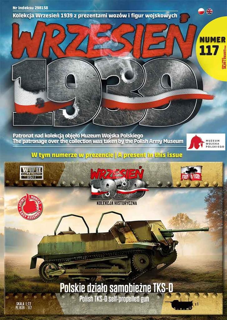 FTF 1/72 Polish TKS-D Self-Propelled Gun with 47mm Gun, Plastic Model Kit PF72117 (Tank)