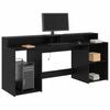 Desk Black Oak 200 x 55 x 91 cm Particleboard