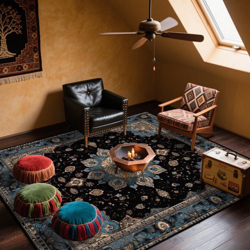 Persian Retro Ethnic Style Carpet Home Decoration Living Room Sofa Large Rugs Bedroom Bed End Non-slip Soft Floor Mat Washable