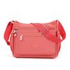 Borsa a tracolla da donna semplice in nylon con tasche multiple, impermeabile, per uscite casual e viaggi