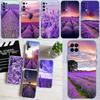 IK42 Lavendel Lila Blume Transparente Handyhülle für Motorola Moto G7 G8 G9 G84 G85 G73 G24 G15 Z2 Play Power Plus