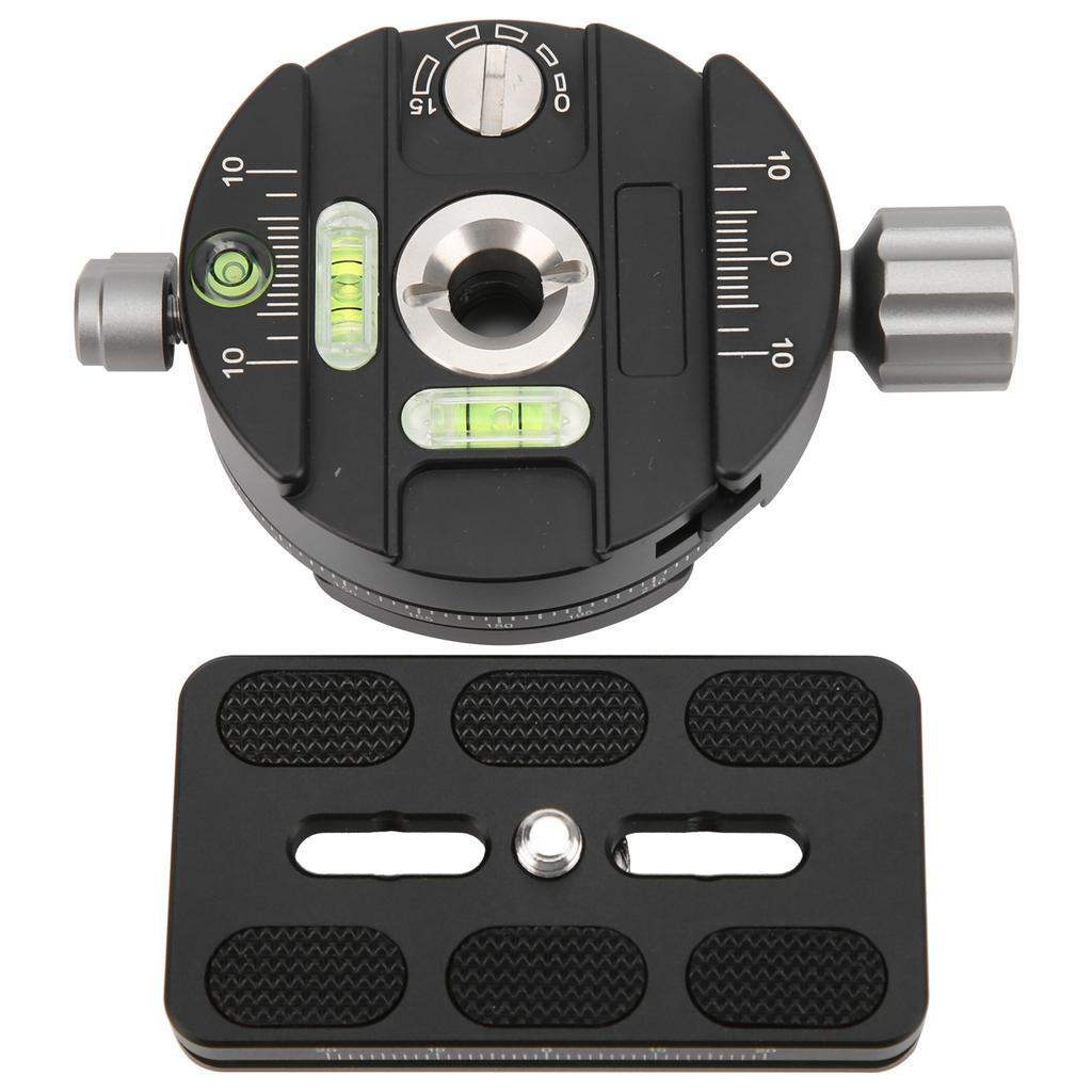 PAN‑02 Indexing Adjustment 360 Degrees  Panorama Shooting Plate Camera Quick Release Clamp