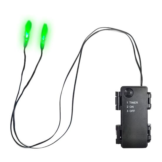 Luzes de Cordão de LED Brilhantes com Temporizador Luzes de Olho de LED Fantasmagóricas Iluminação de Halloween à Prova de Intempéries para Máscaras Caveiras Adereços