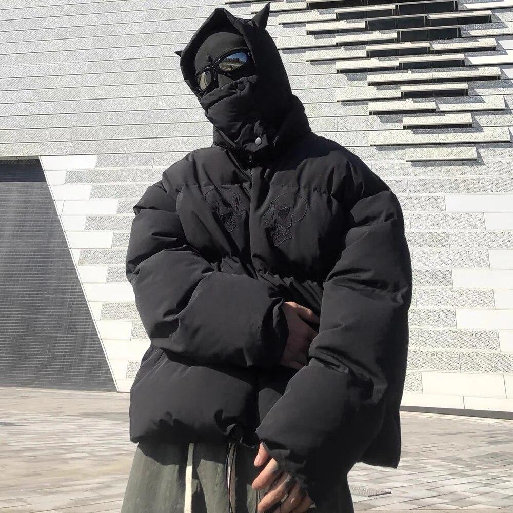 

Men‘s Warm Hooded Parkas Women s High Quality Compass Wind Cotton-padded Outdoors Coat Winter Waterproof Nylon Outerwear Unisex