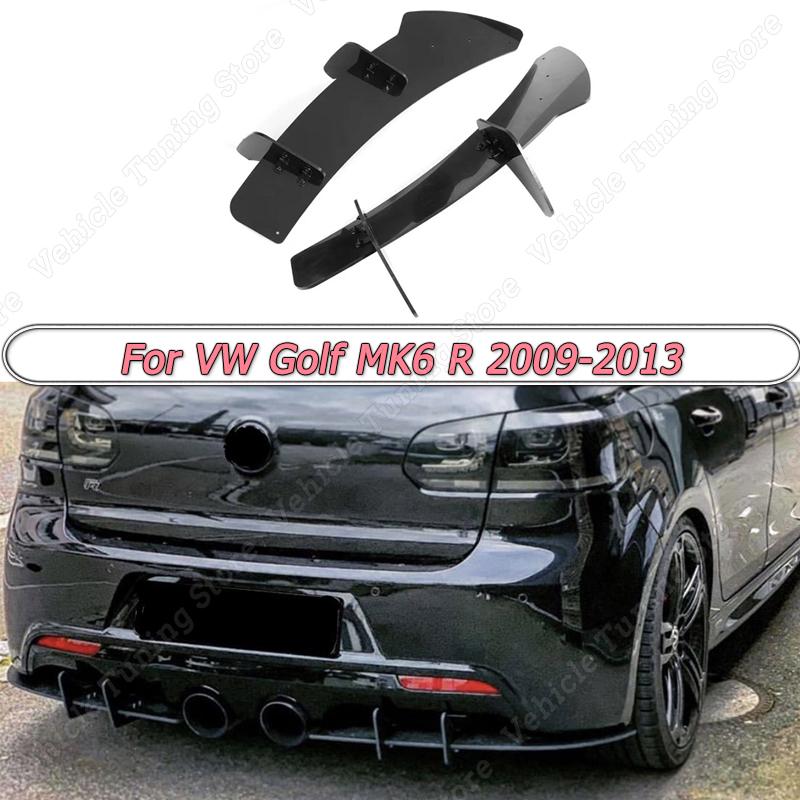 

Для VW Golf MK6 R 2009-2013 задний бампер, диффузор, спойлер, сплиттер, защита задних боковых сплиттеров, Стайлинг автомобиля, АБС-глянец